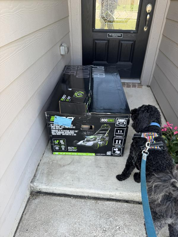 Delivery day — 800 Series box on the porch